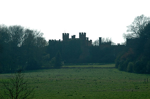 Bladon Castle, a folly built by Abraham Hoskins to a design by Sir Geoffrey Wyatville in 1779. Now a private residence.